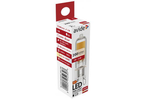Avide LED 2W G9 C-LED WW 3000K