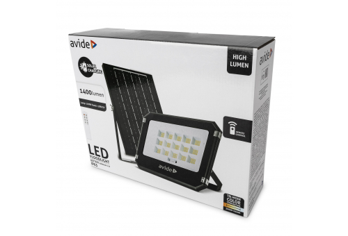 Avide LED Szolár Reflektor 100W CCT különálló napelemmel, távirányítóval